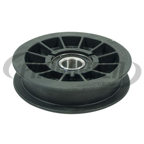 Poulie composite à gorge plate