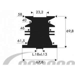 Porte-lames adapt. CASTELGARDEN