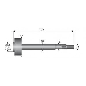 Axe (pour 13-217)