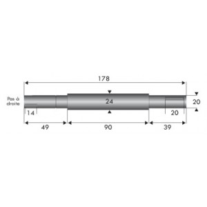 Axe (pour 13-224)