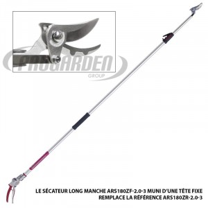 Sécateur long manche ARS 130-200 cm série 180ZF (remplace ARS180ZR-2.0-3)