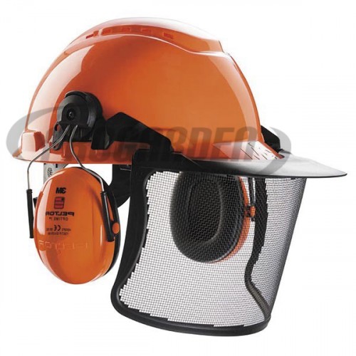 Casque forestier complet